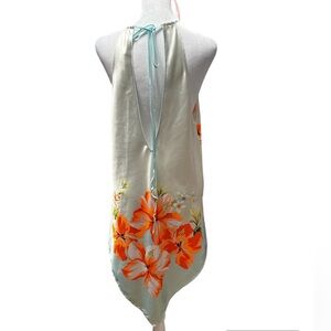 Victoria's Secret Green and Orange Chemise with Halter Neck